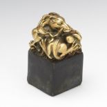 Chinese Bronze Dragon Seal, ca. Qing Dynasty