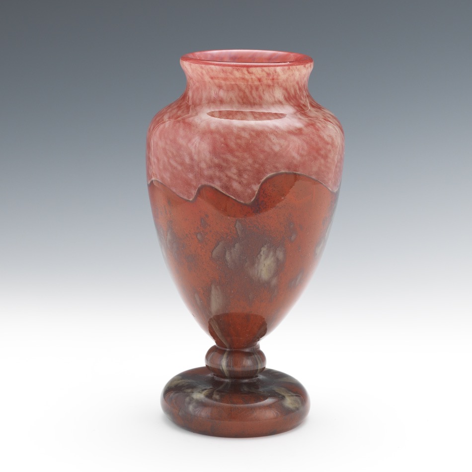 Schneider Glass Baluster Vase - Image 3 of 8