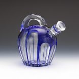 Bohemian Cut Glass Round Cognac Decanter