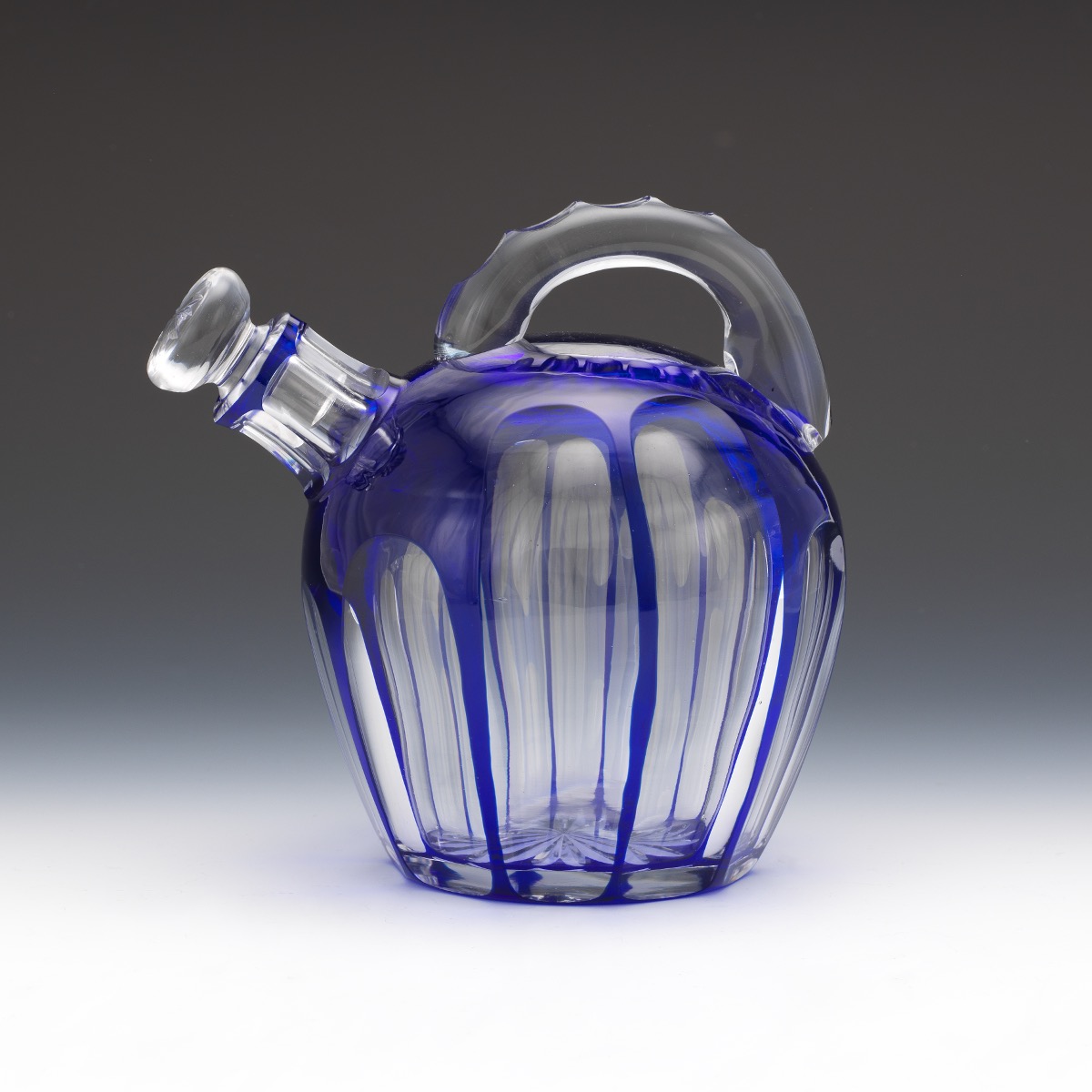 Bohemian Cut Glass Round Cognac Decanter - Image 4 of 7