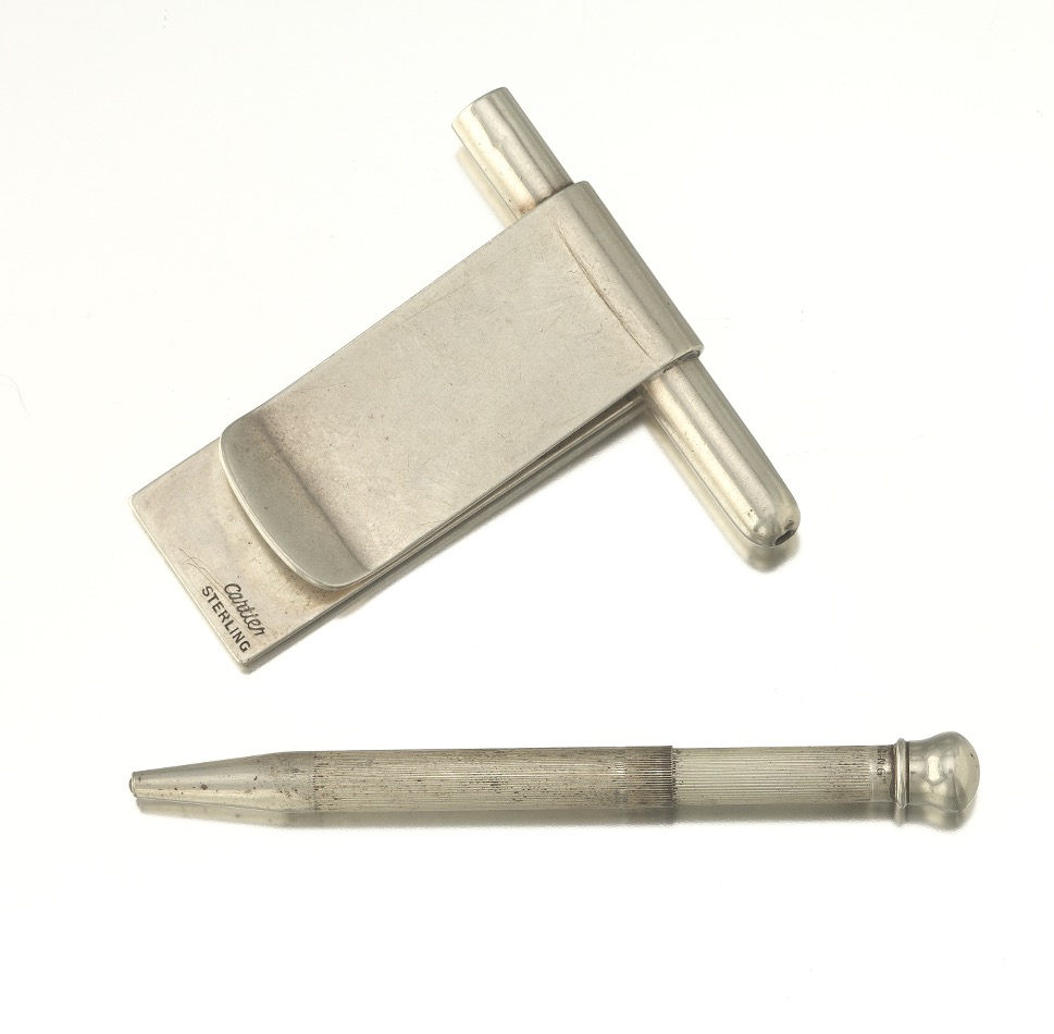 Cartier Vintage Sterling Silver Money Clip and Retractable Sterling Pencil - Image 3 of 4