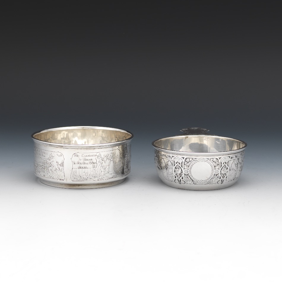 Art Nouveau Black, Starr & Frost Sterling Bowl and William B. Kerr & Co. Sterling Porringer - Image 3 of 6