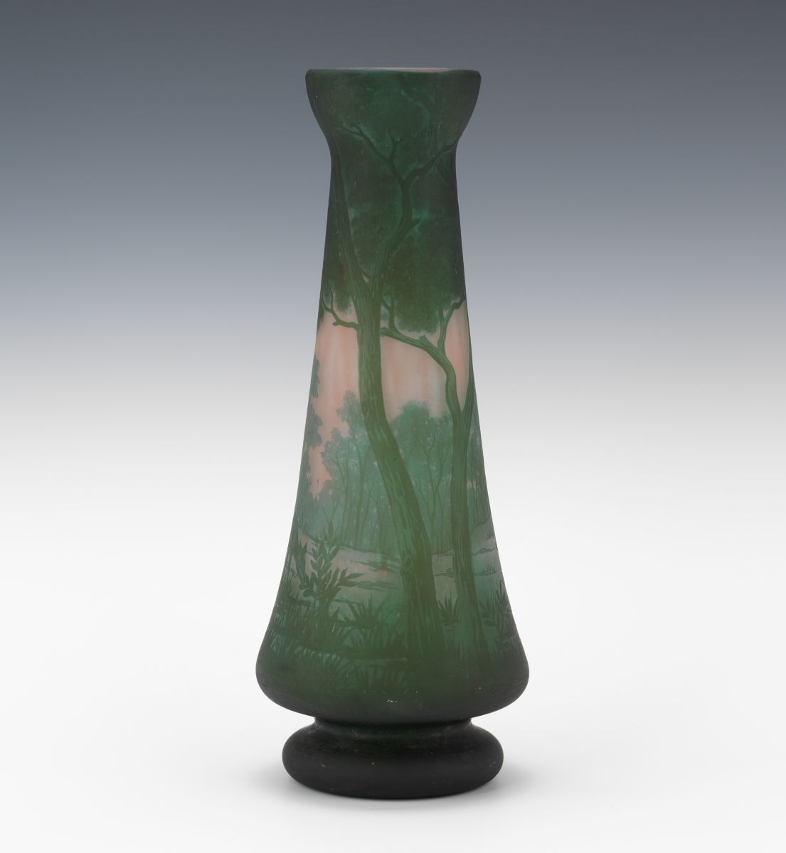 Gauthier Cameo Glass Scenic Vase - Image 3 of 11