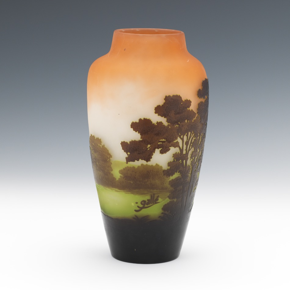 Galle Glass Vase - Image 5 of 8