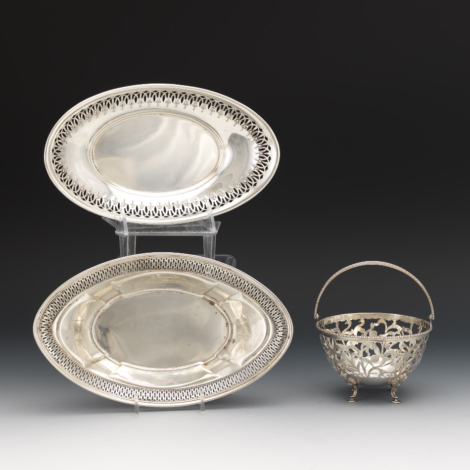 Group of Three Sterling Silver Table Objects by Gorham and Whiting Mfg. Co.