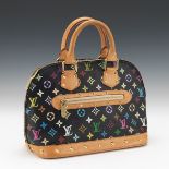 Louis Vuitton Black Canvas Multiculor Monogram Alma Designed by Takashi Murakami