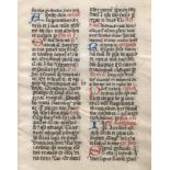 Breviary leaf, Late 15th Century, France