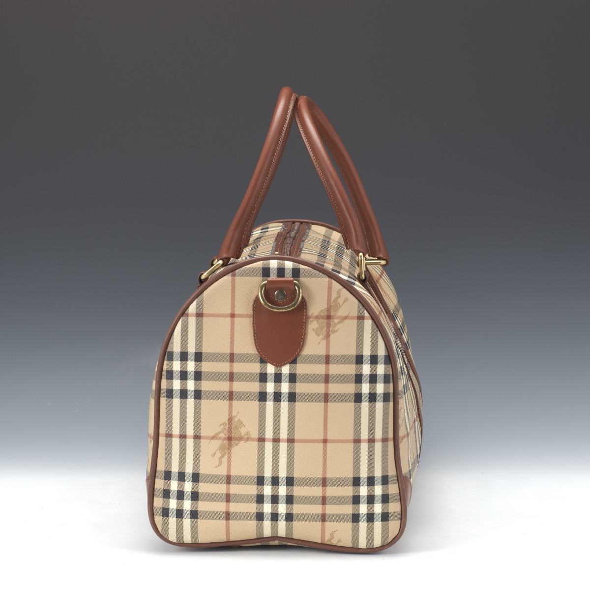 Burberry Coated Canvas Haymarket Check Carry On Travel Bag - Image 3 of 9