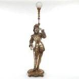 Large Sculptural Spanish Conquistador Style Floor Lamp