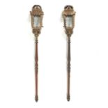 Pair of Carriage Lamps, 19th Century