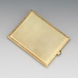 French Belle Epoque Gold and Blue Sapphire Cigarette Case