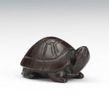 Carved Wood Tortoise Netsuke