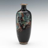 Japanese Cloisonne Dragon Vase