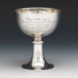 Tiffany & Co. Art Deco Sterling Silver Gold Trophy Cup, dated 1927