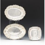 Frank Smith and Gorham Sterling Silver Oval Deep Dishes and Gorham Sterling Silver Square Dish