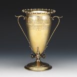 Gorham Parcel-Gilt Sterling Silver Vase, ca. 19th Century