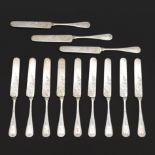 Twelve J. E. Caldwell & Co. Sterling Silver Luncheon Knives, ca. Late 19th Century