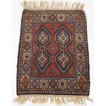 Unusual Fine Old Qashkae Shiraz South West Persia Carpet