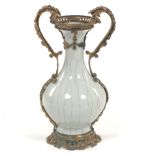 French d'Ore Bronze Mounted Antique Chinese Export Porcelain Vase, ca. 18/19th Century