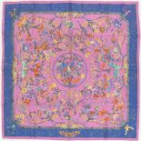 Hermes Silk Twill Scarf "Pierres D'Orient D'Occident" Designed by Zoe Pauwels