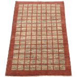 Fine Pakistani Persian Gabbeh Mid Century Style Carpet