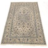 Fine Ivory Kashan Carpet