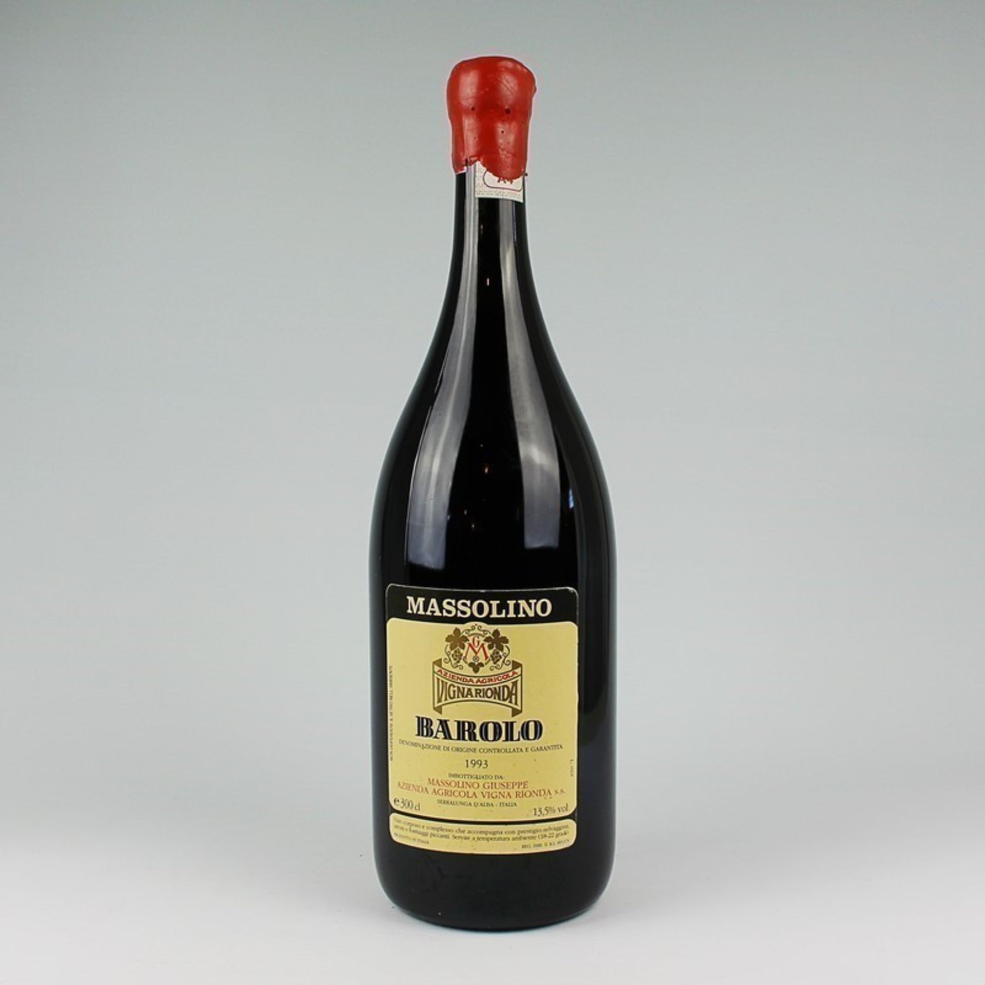 Rotwein - Magnumflasche Italien, Barolo, Massolino, Vigna Ronda, 1993, 13,5%, 300cl, ungeöffnet,