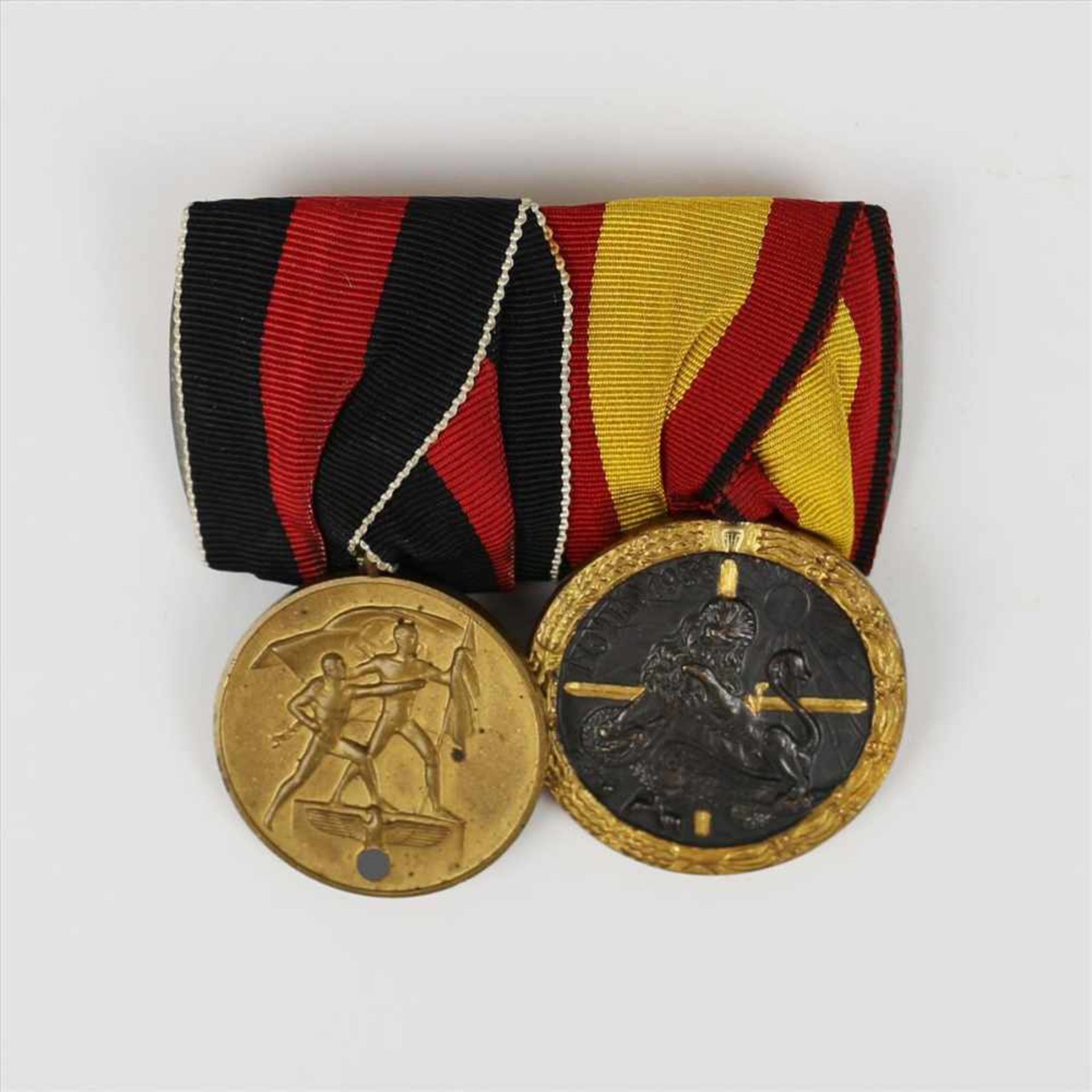 Ordenschnalle - 3.Reich 2 St., 1x Medalla de la Campaña, Legion Condor, 1x Medaille zur Erinnerung