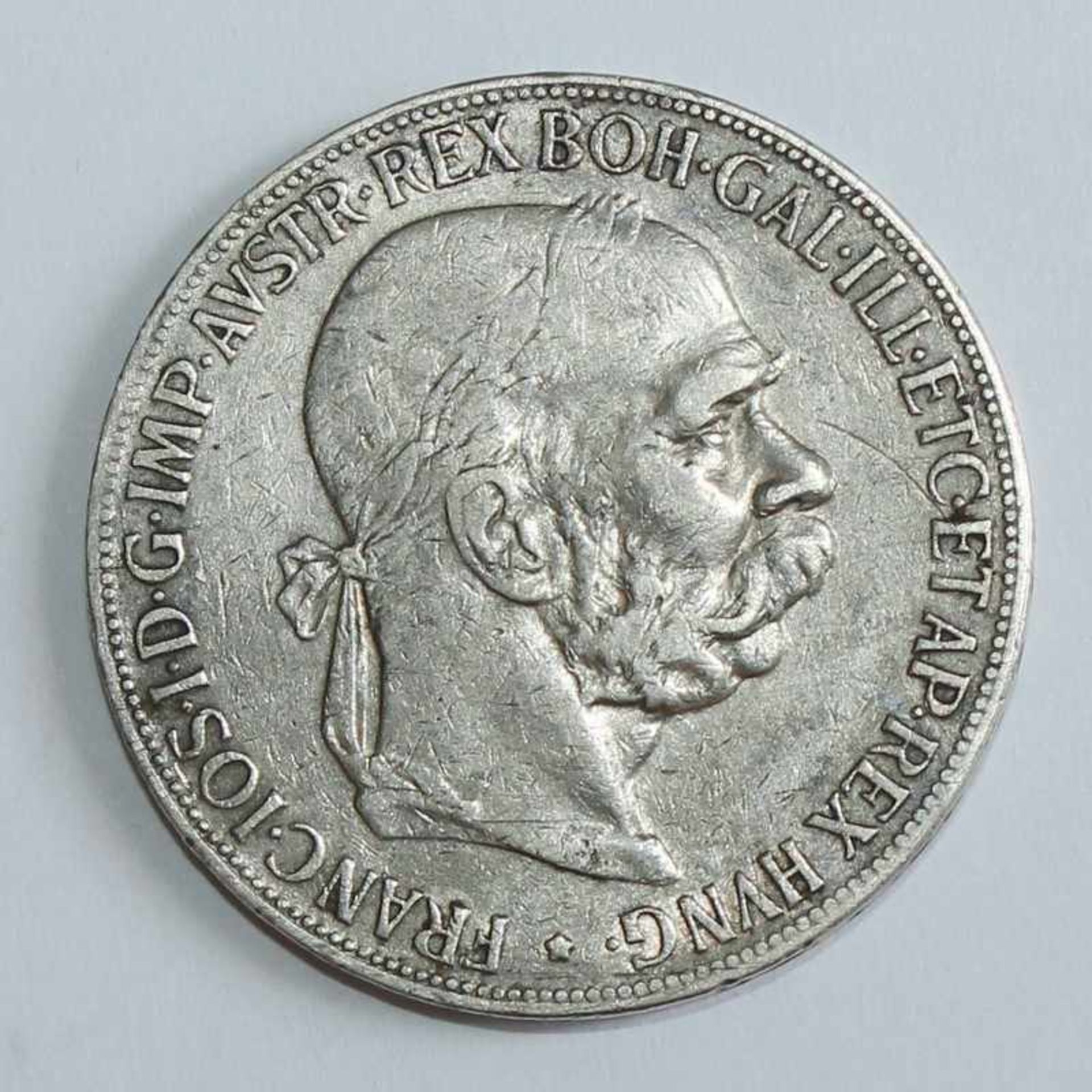 Österreich/Ungarn - 5 Kronen 1900 Si, Kaiser Franz Josef I., D 36mm, G 24g, f.vz