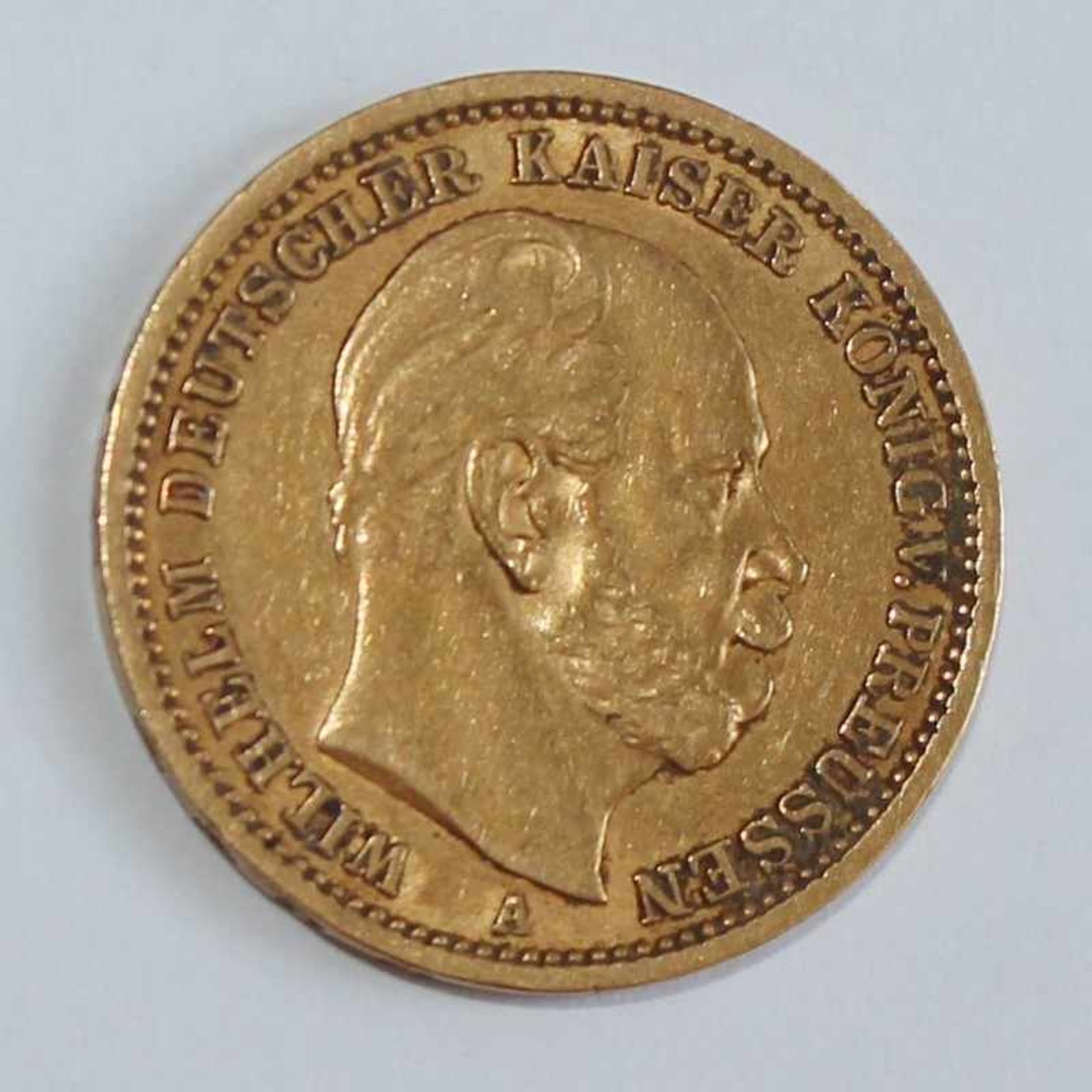 Gold Preussen - 20 Mark 1875 Wilhelm Kaiser König von Preussen, A, D 23mm, G 7,92g, vz