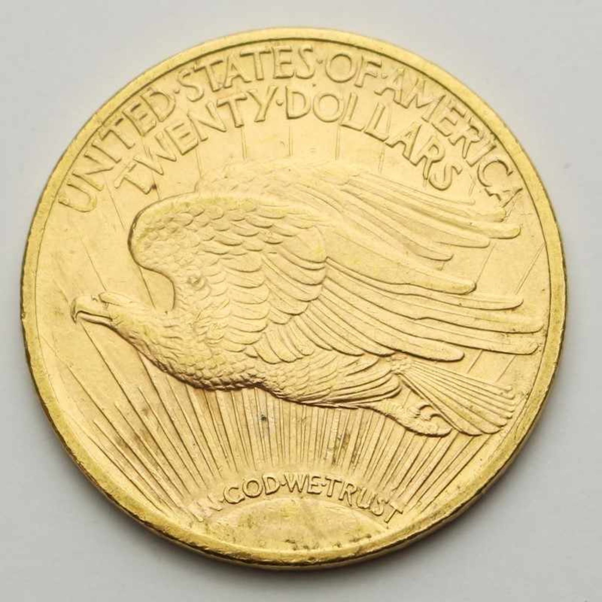 Gold - 20 Dollar 1922 St. Gaudens Double Eagle, D 3,4 cm, G 33 g, vz