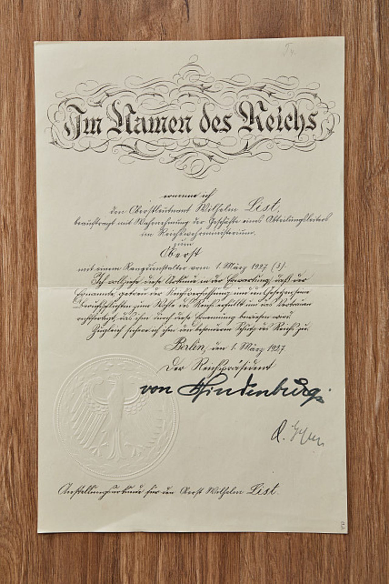 Deutsches Reich 1933 - 1945 - Heer - Generalität : Generalfeldmarschall Wilhelm List - Konvolut - Image 4 of 8