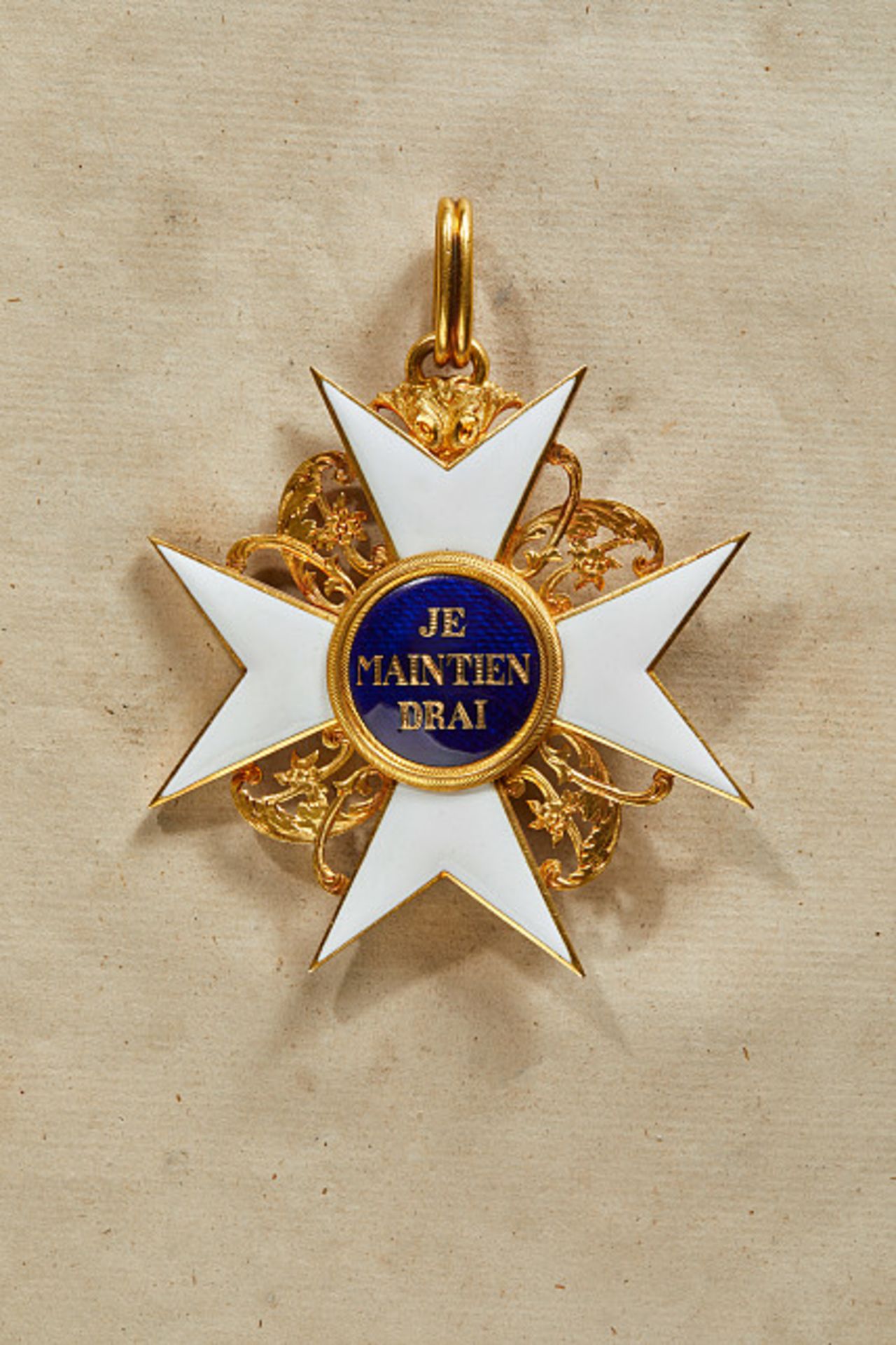 Orden & Ehrenzeichen Deutschland - Herzogtum Nassau : ORDEN VOM GOLDENEN LÖWEN Ordenskleinod, Gold - Bild 2 aus 2