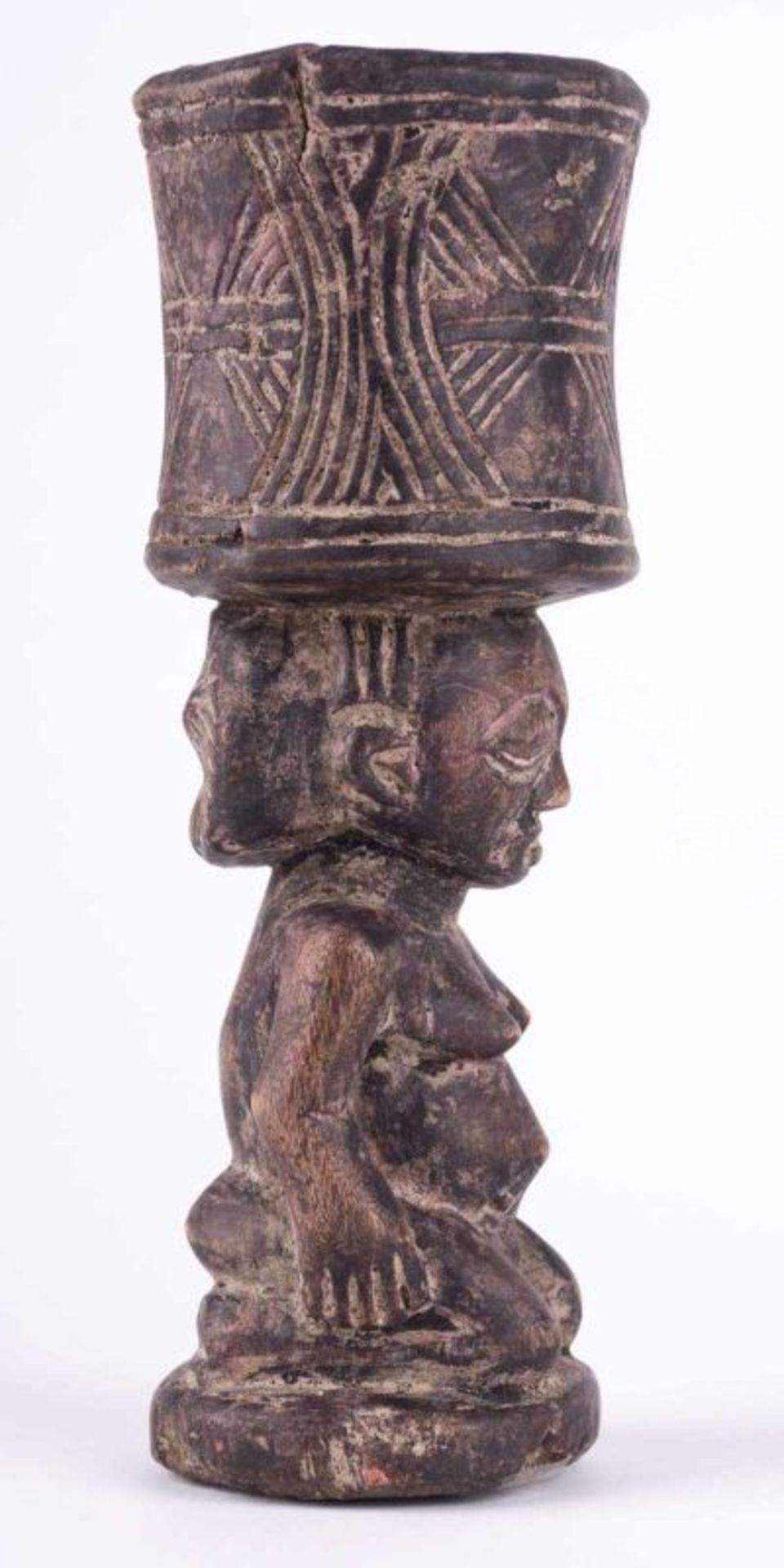 Zaire LUBA Tribe - ca. H: 20,5 cm - - Provenienz: Alte Diplomaten-Sammlung - - Bild 3 aus 10