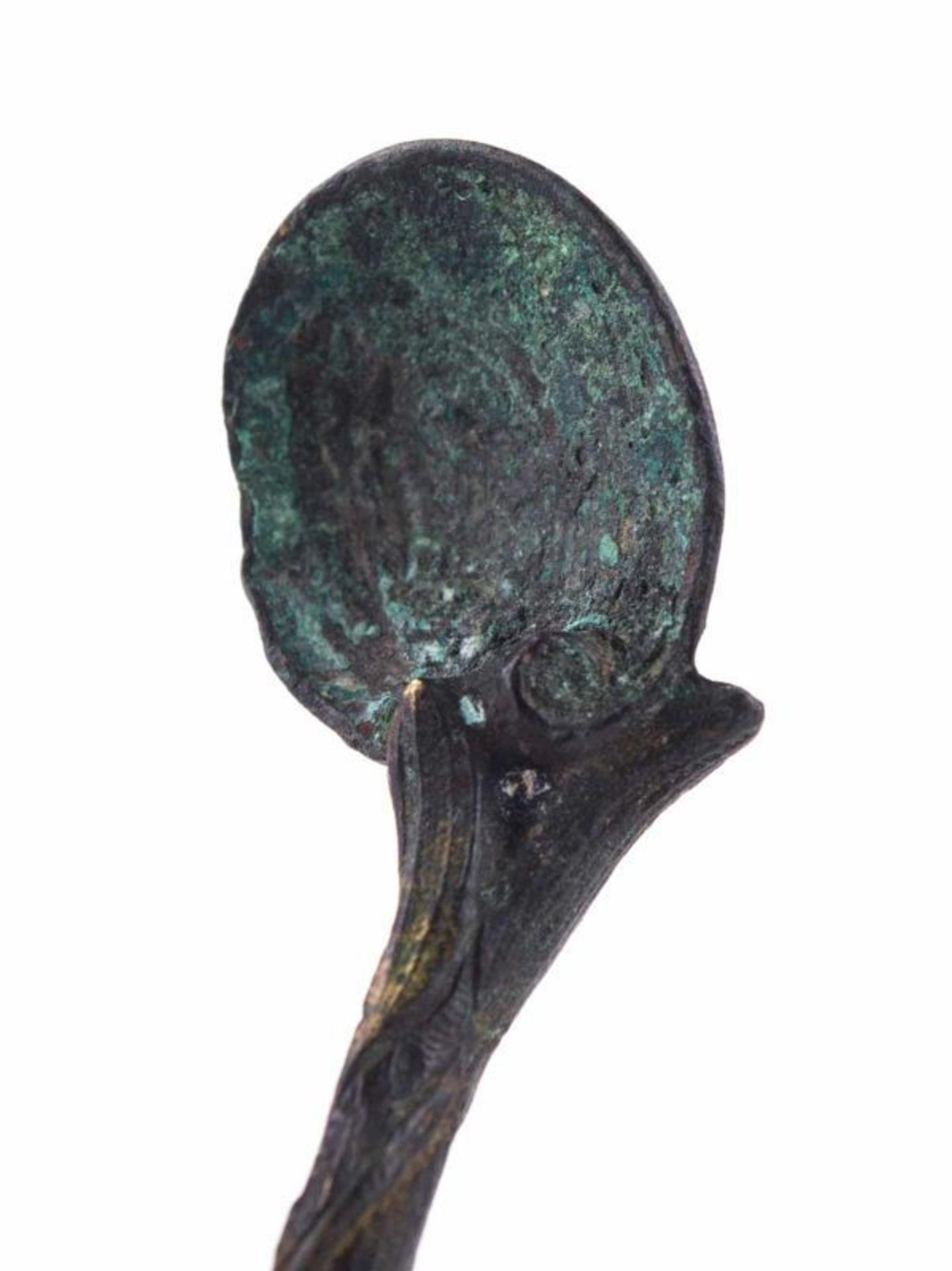 Römischer Salblöffel / Roman salve spoon - ca. 2. Jhd. nach Christus. Schöne [...] - Bild 7 aus 14