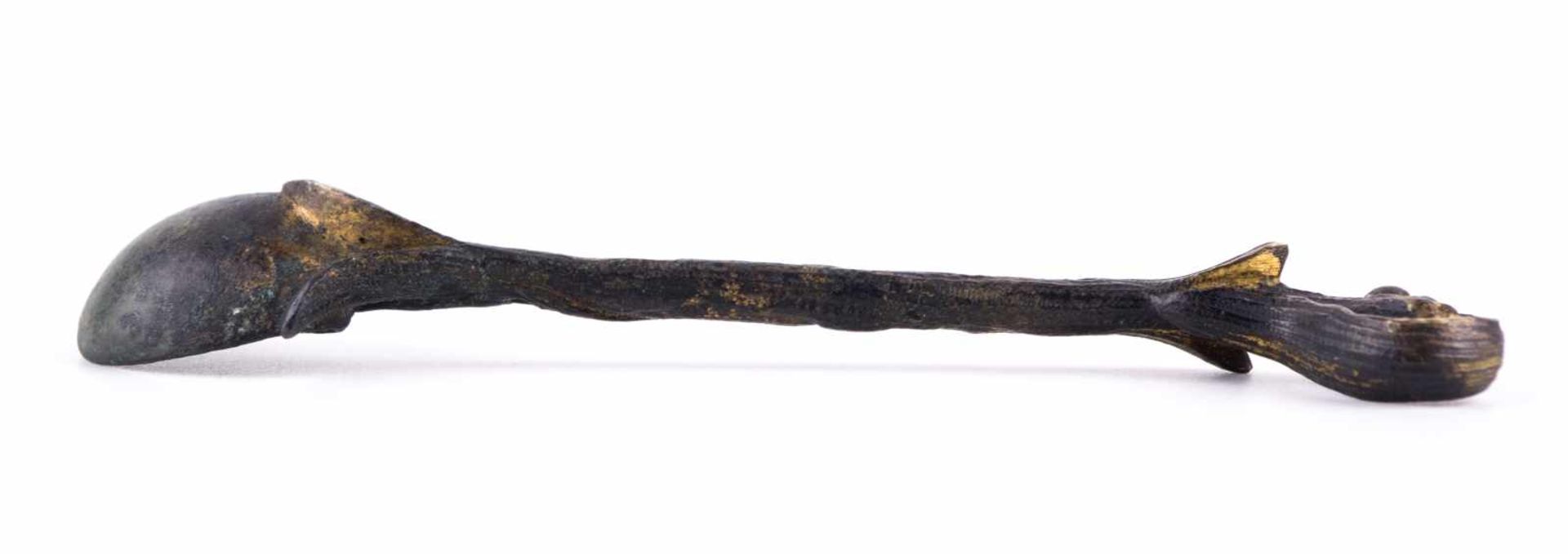 Römischer Salblöffel / Roman salve spoon - ca. 2. Jhd. nach Christus. Schöne [...] - Bild 10 aus 14