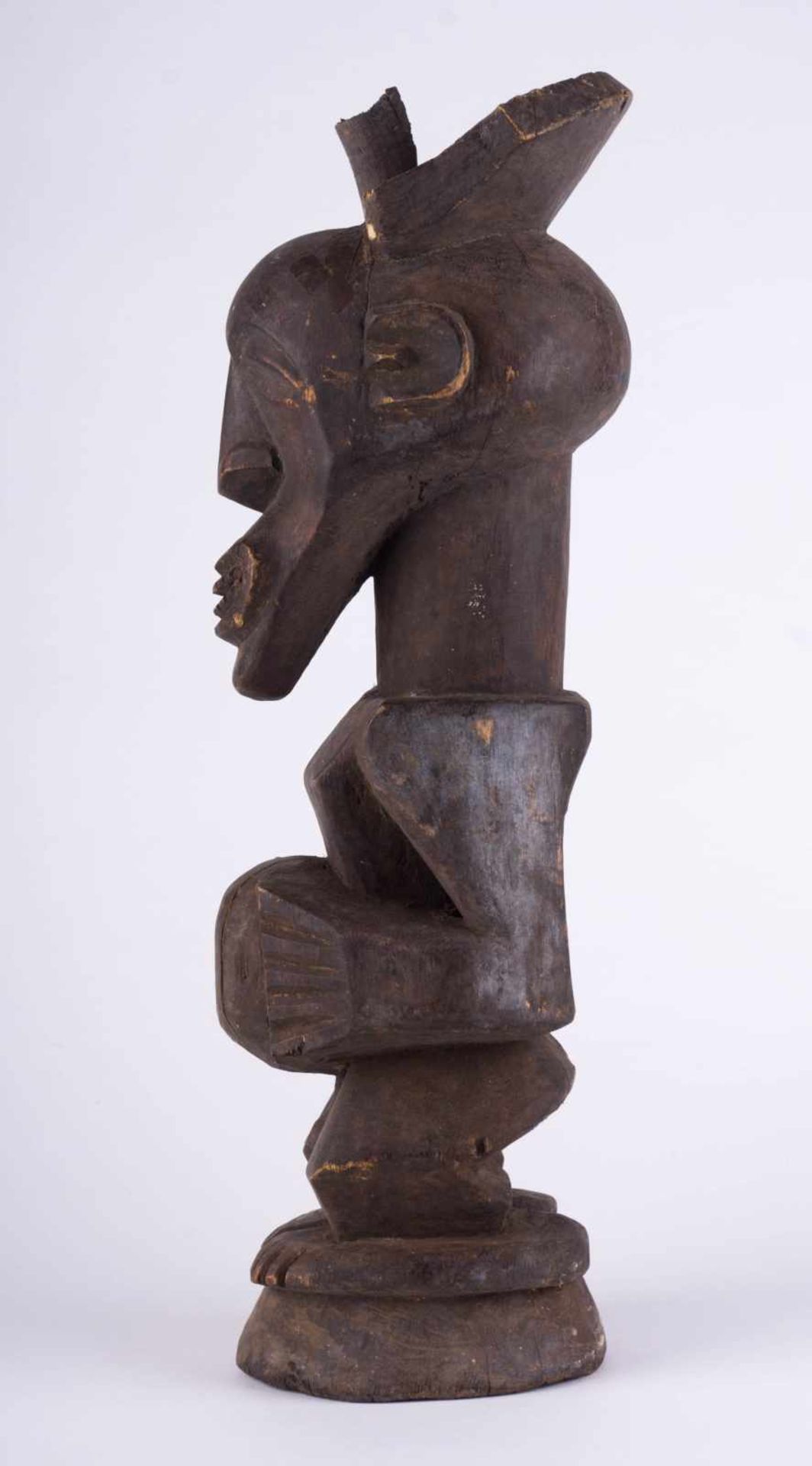 Zaire MAMBWE Woman Statuet - ca. H: 51,5 - - Provenienz: Alte Diplomaten-Sammlung - - Bild 6 aus 8