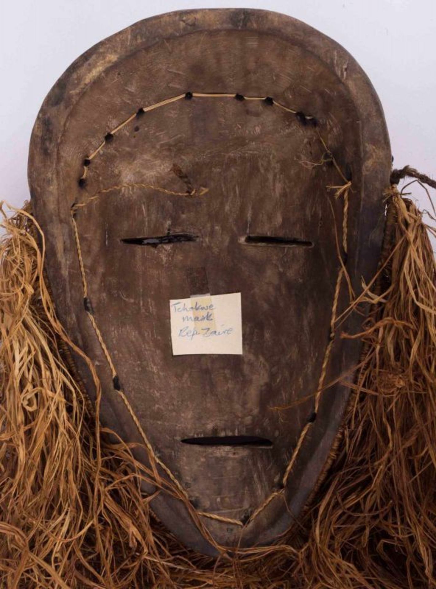 Zaire TCHOKWE Mask - ca. 30 cm x 19,5 cm - - Provenienz: Alte Diplomaten-Sammlung - - Bild 5 aus 8