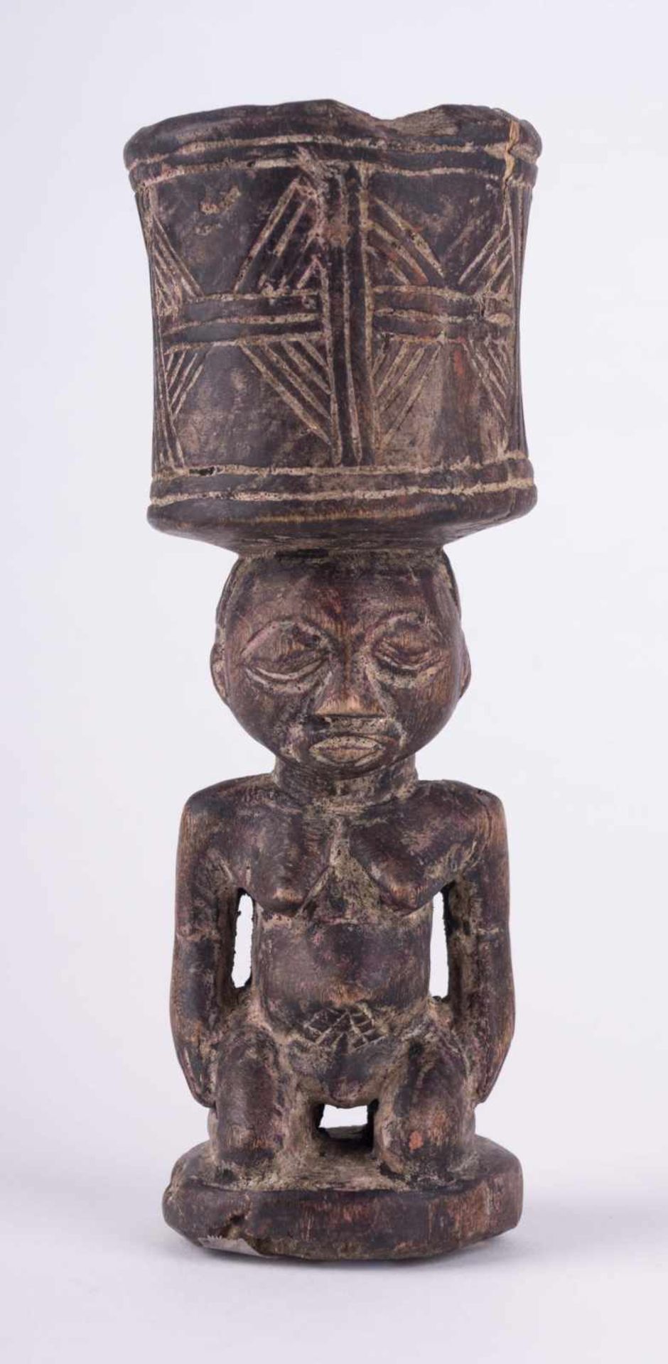 Zaire LUBA Tribe - ca. H: 20,5 cm - - Provenienz: Alte Diplomaten-Sammlung -