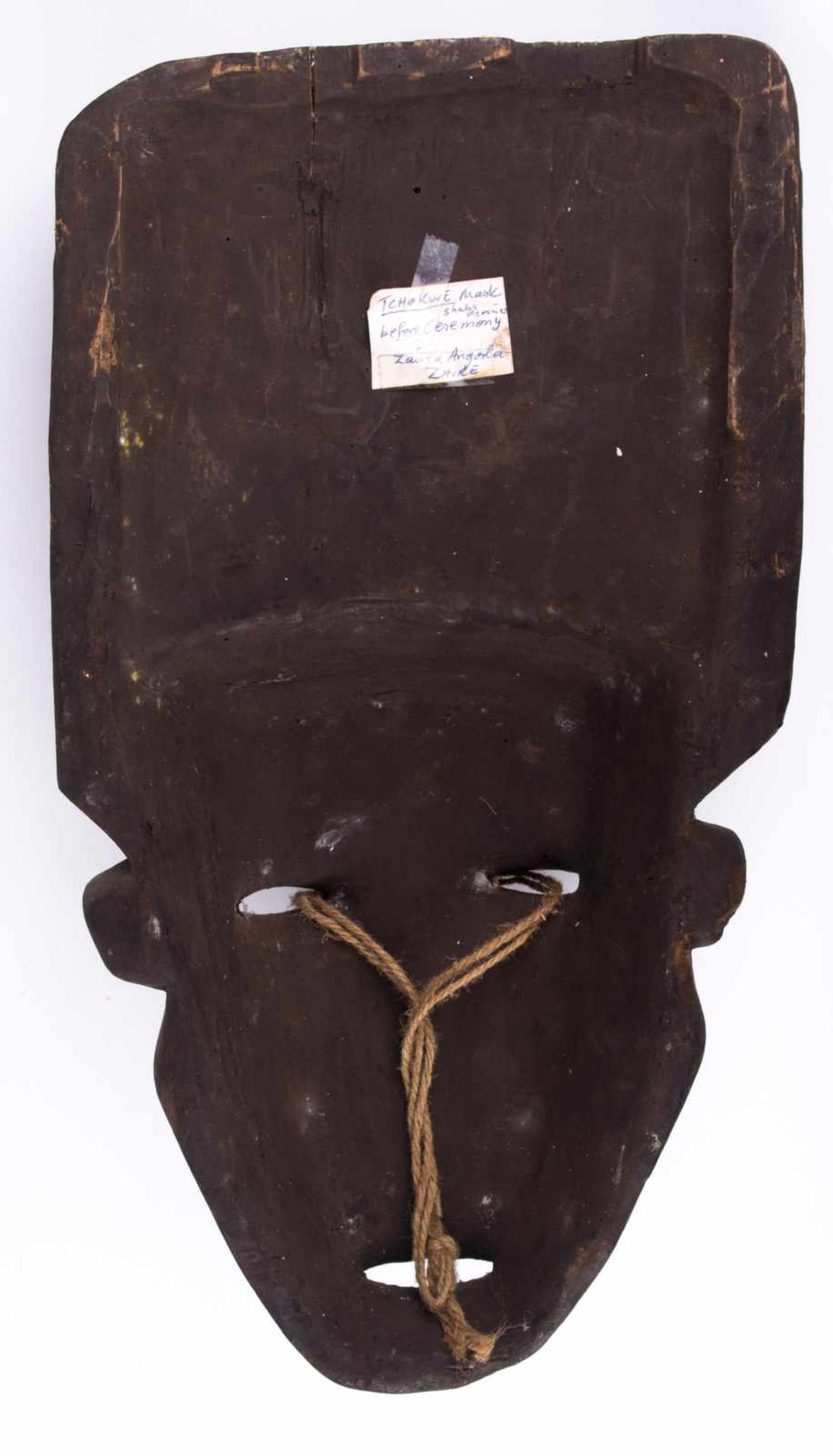 Zaire TCHOKWE Mask - ca. 47 cm x 26 cm - - Provenienz: Alte Diplomaten-Sammlung - - Bild 6 aus 6