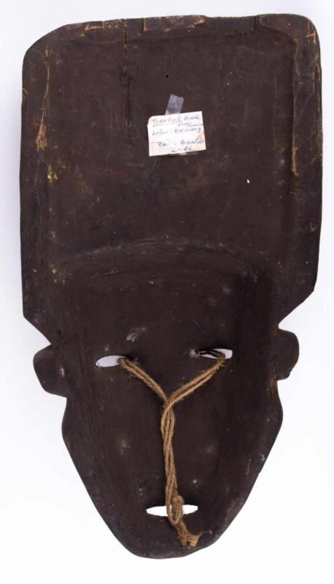 Zaire TCHOKWE Mask - ca. 47 cm x 26 cm - - Provenienz: Alte Diplomaten-Sammlung - - Bild 4 aus 6