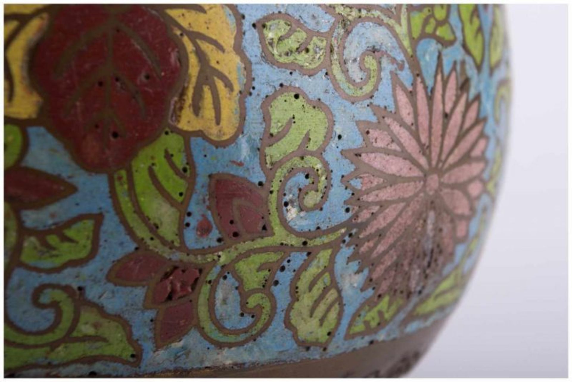 Cloisonné - Vase China 18/19. Jhd. / Cloisonné vase, China 18th/19th century - [...] - Image 5 of 12