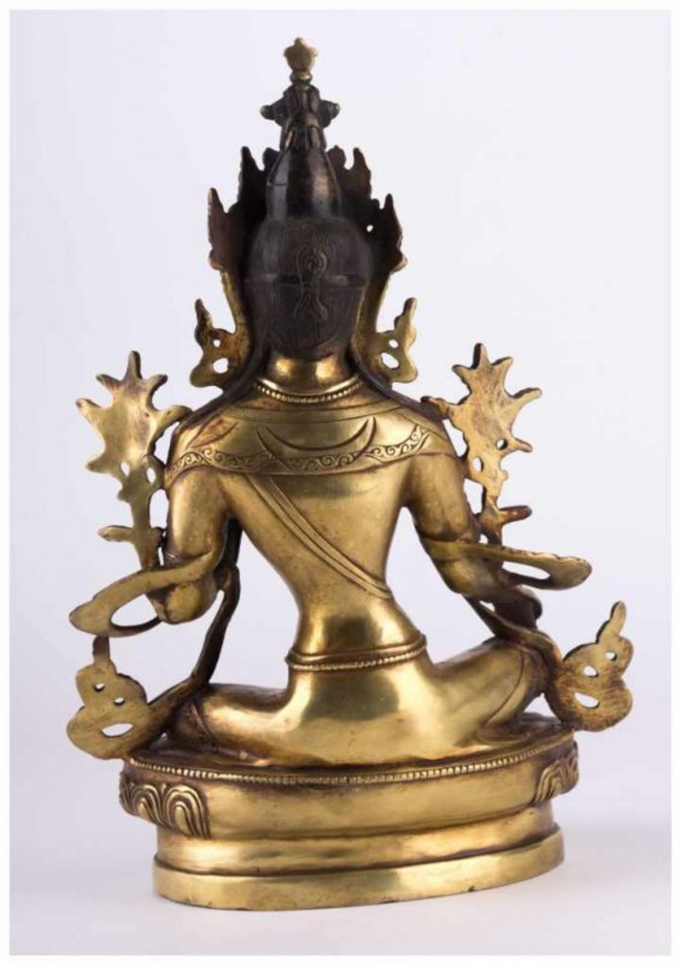 asiatische Gottheit 19./20. Jhd. / Asian divinity, 19th/20th century - Bronze, [...] - Image 3 of 14