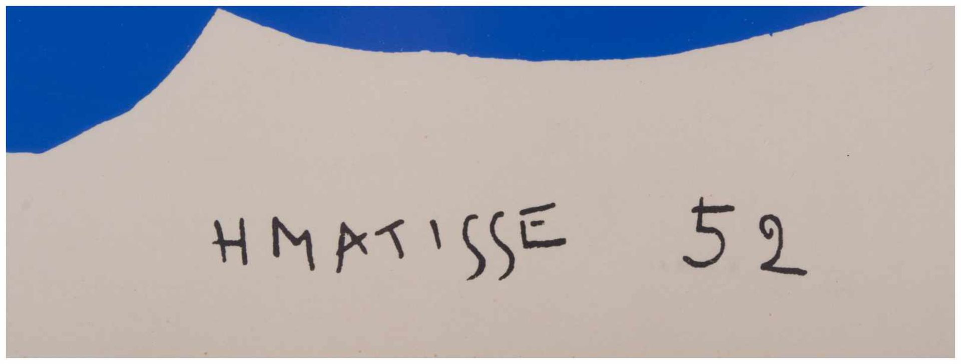 Henri MATISSE (1869-1954) - "Ohne Titel" - Grafik-Multiple, Farblithografie, ca. 58 [...] - Image 5 of 6