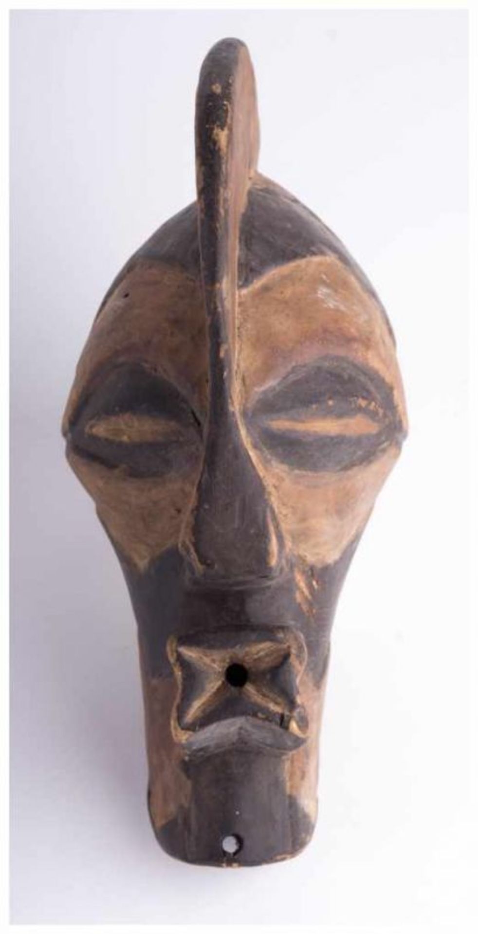 Songe Mask Rep. Zaire - Holz, ca. 26 cm x 11 cm x 12,5 cm - Provenienz: Alte [...] - Bild 2 aus 6