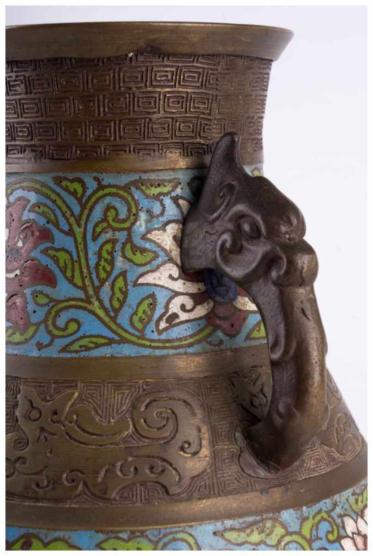 Cloisonné - Vase China 18/19. Jhd. / Cloisonné vase, China 18th/19th century - [...] - Image 9 of 12