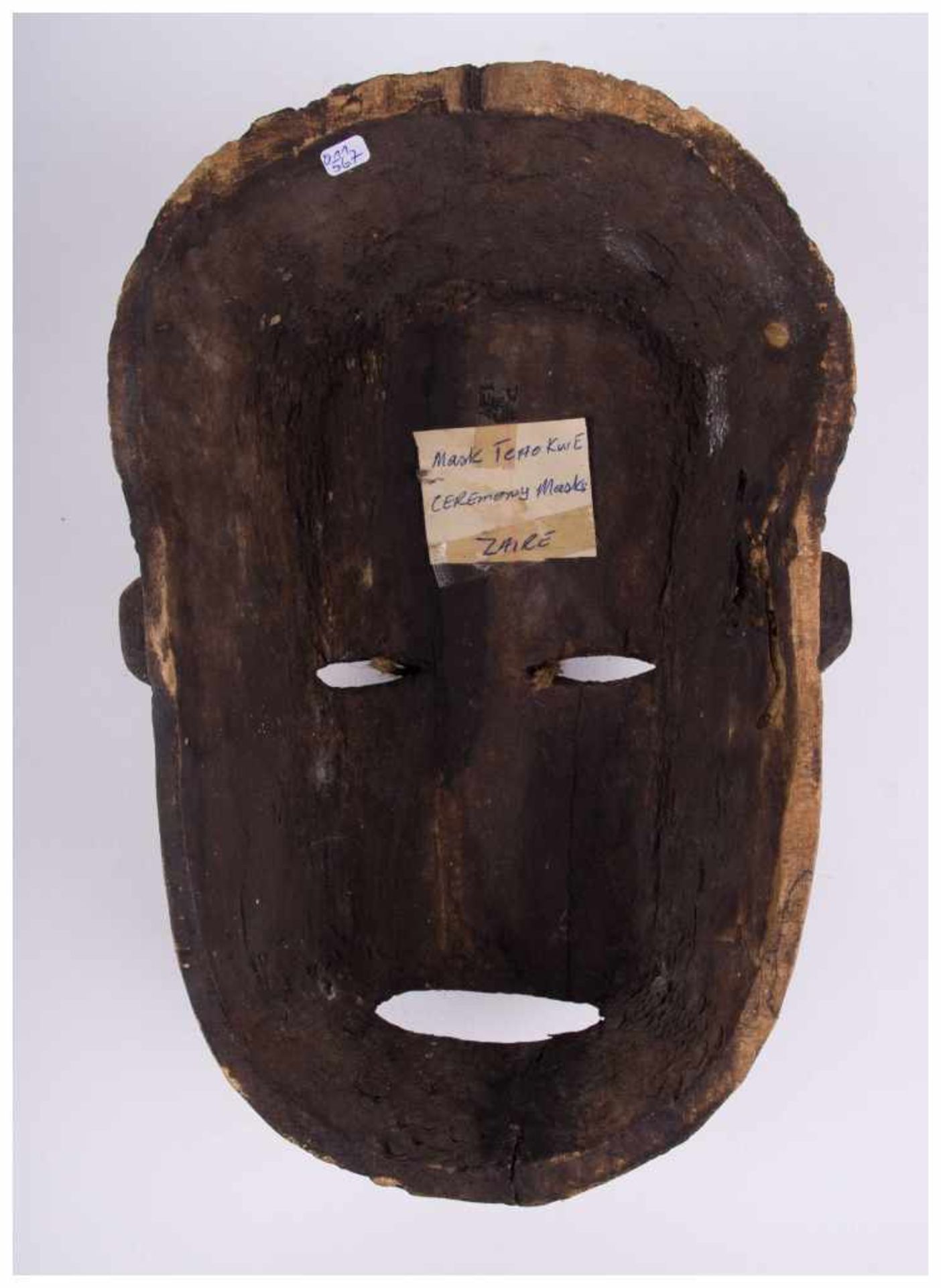 Zaire TCHOKWE Mask - ca. 29 cm x 19 cm - Provenienz: Alte Diplomaten-Sammlung - [...] - Bild 6 aus 6