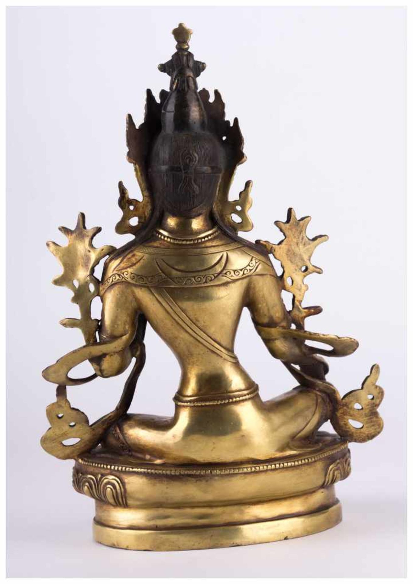 asiatische Gottheit 19./20. Jhd. / Asian divinity, 19th/20th century - Bronze, [...] - Image 9 of 14