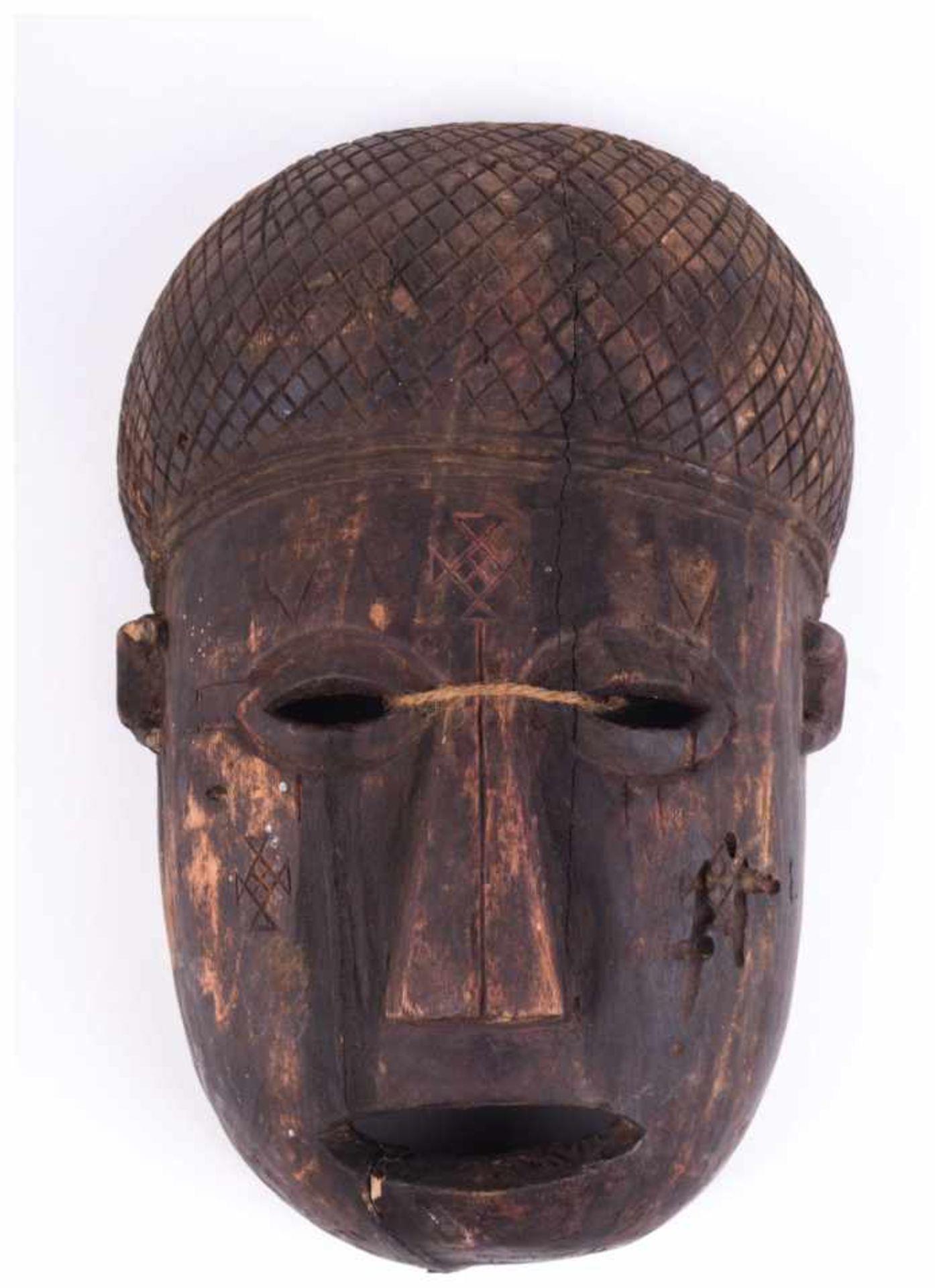 Zaire TCHOKWE Mask - ca. 29 cm x 19 cm - Provenienz: Alte Diplomaten-Sammlung - [...]
