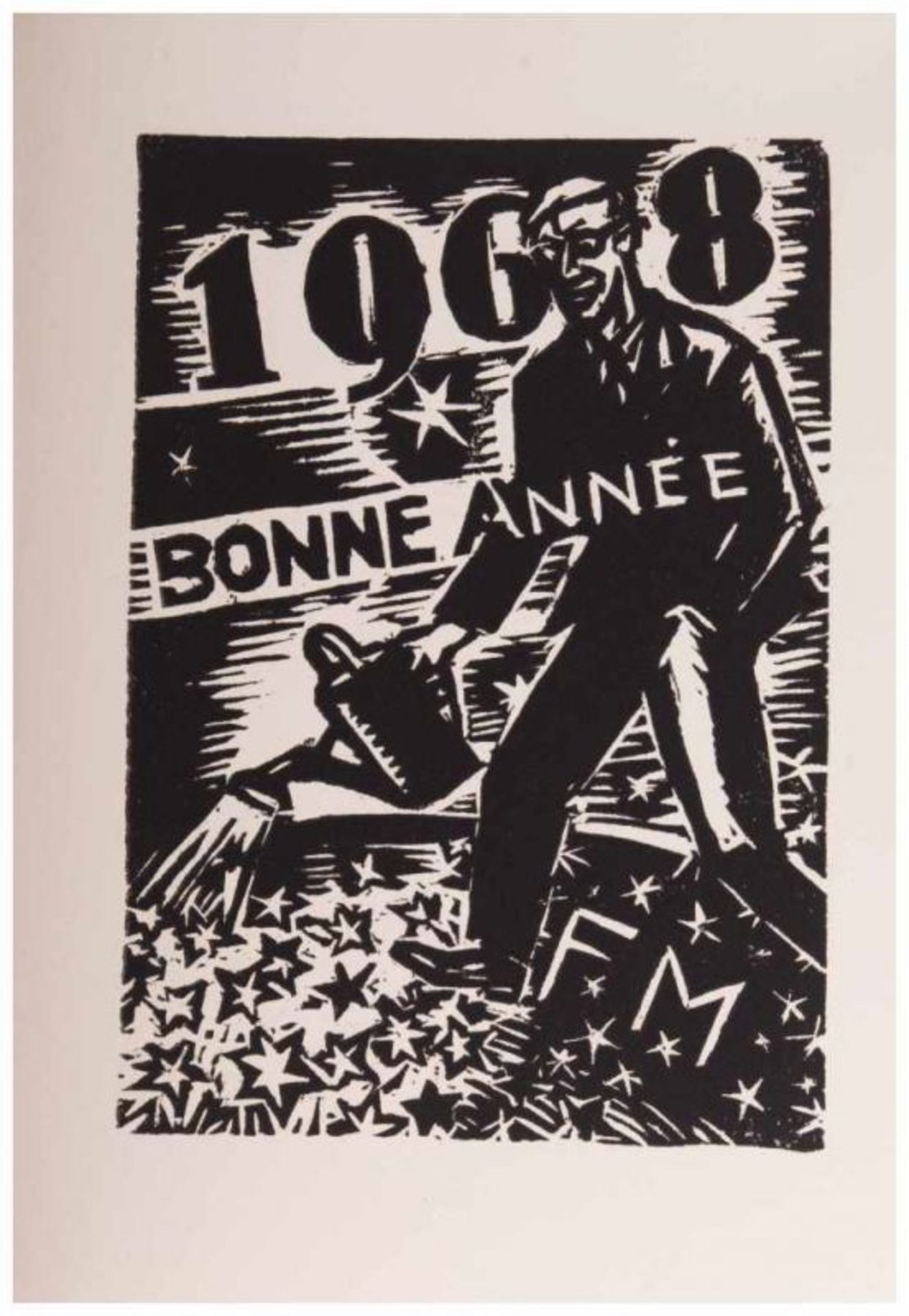 Bonne Année - Neujahrskarten von Frans Masereel - "Neujahrsgrüße von 1958-1969" [...] - Image 3 of 6